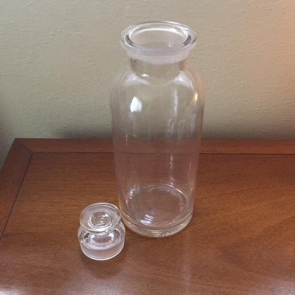 Antique Vintage Large Glass Apothecary Jar - Picture 2 of 5